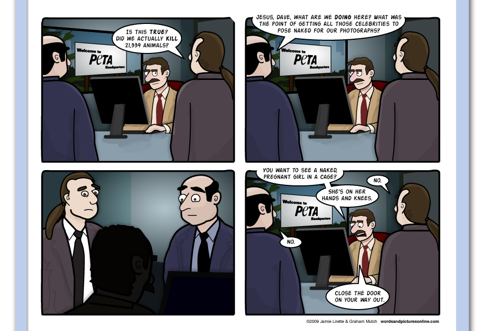 Meanwhile, At PETA Headquarters…