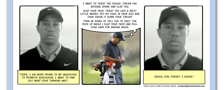 Because No One Else Is Talking About It, Tiger Woods, texting, nike
