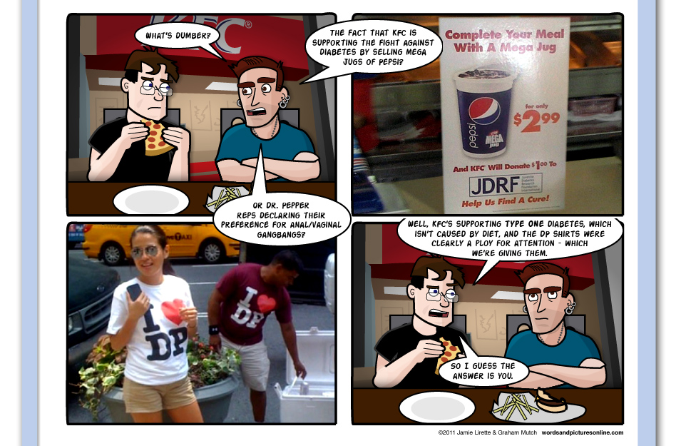 Soda Jerks, Dr. Pepper, KFC, Diabetes, DP